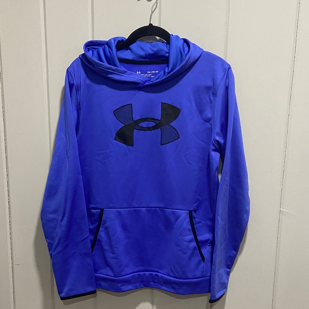 Under Armour Vibrant Blue Pullover with Black Logo